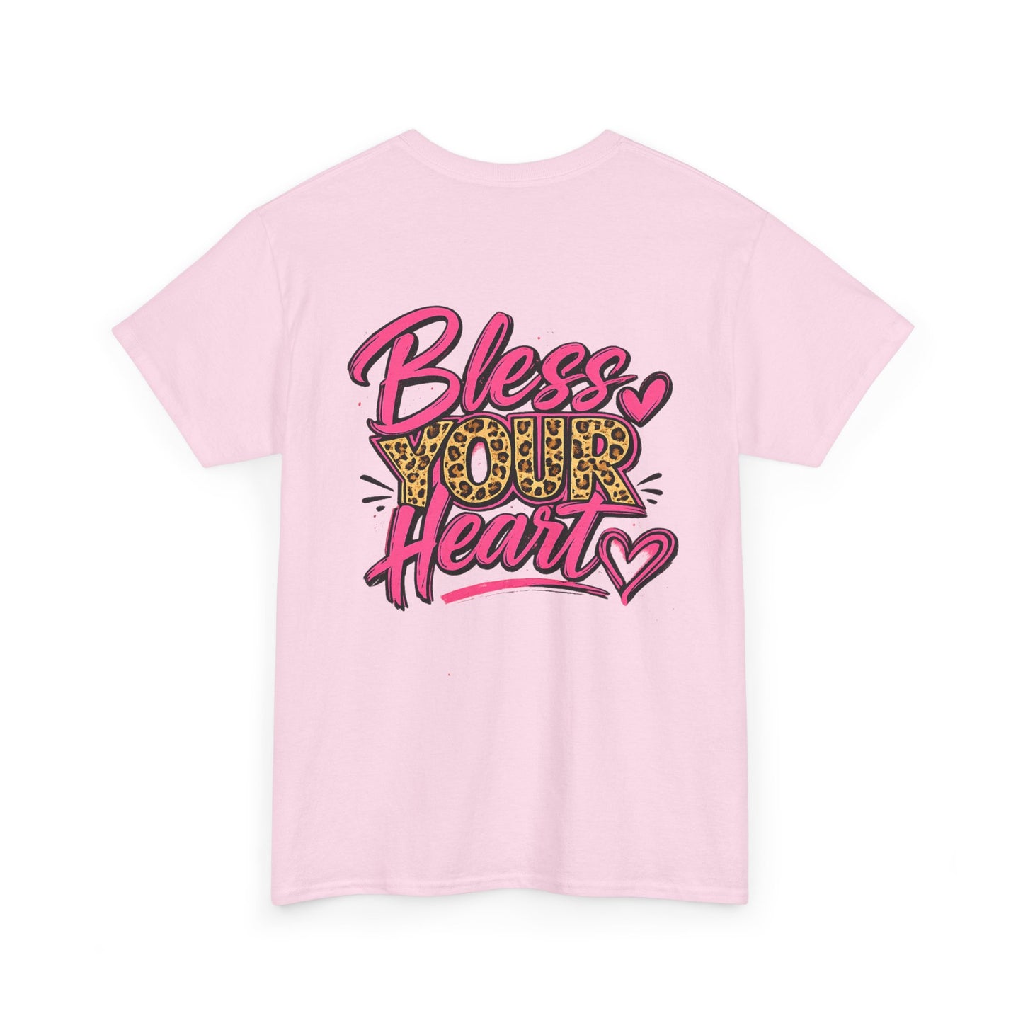 Bless Your Heart Leopard Script T-Shirt