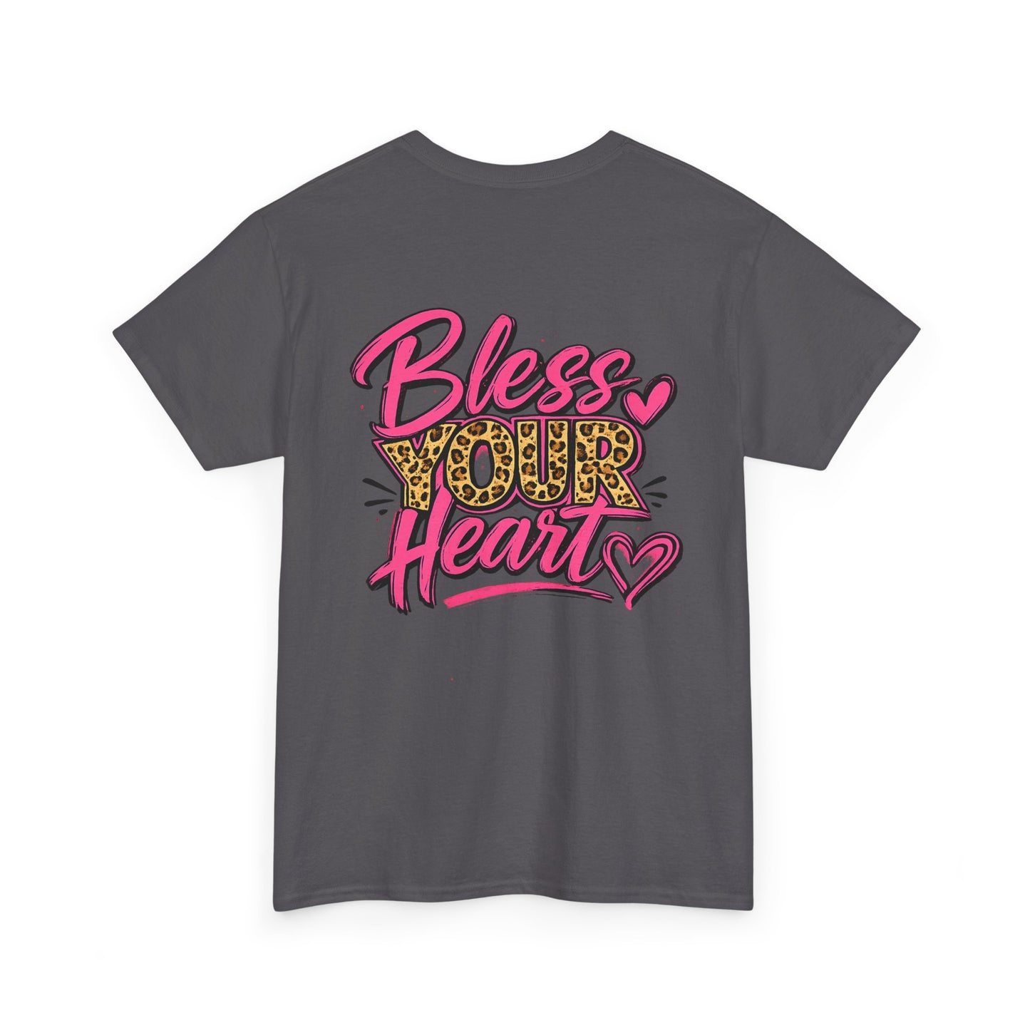 Bless Your Heart Leopard Script T-Shirt
